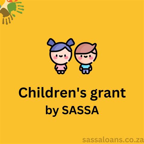 Sassa Children Grant Application For 2024