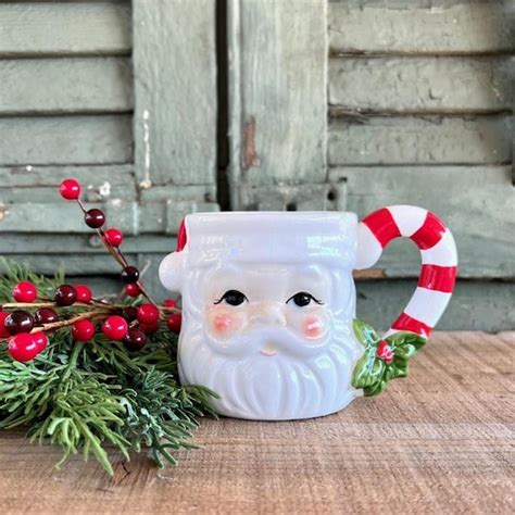 Vintage Santa Mugs Etsy