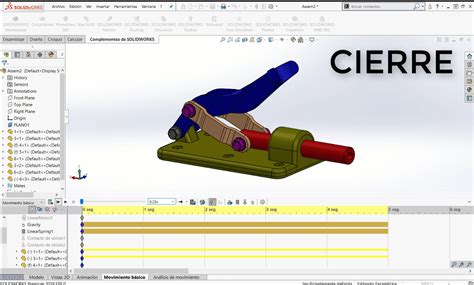 Animaciones Estudios Y An Lisis De Movimiento En Solidworks Motion Dmd