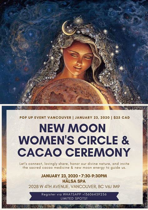 New Moon Cacao Ceremony HÄlsa Spa