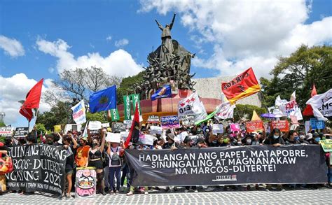 Thousands Protest In Philippines Taipei Times