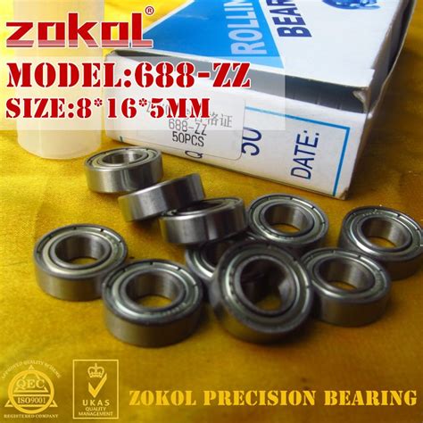 ZOKOL 688 RS ZZ P5Z4 Miniature Deep Groove Ball Bearing 8 16 4 8 16 5