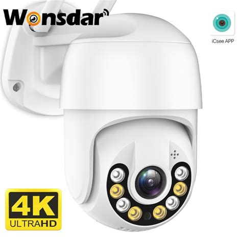 HOT JIAQZQLLILOAH MP K Wireless PTZ Camera HD MP Color Night Vision Wifi IP Camera