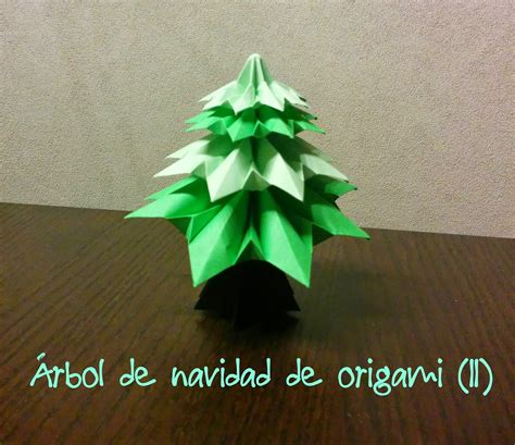 Los chiribiquis de Winga: Árbol de navidad de origami (II)