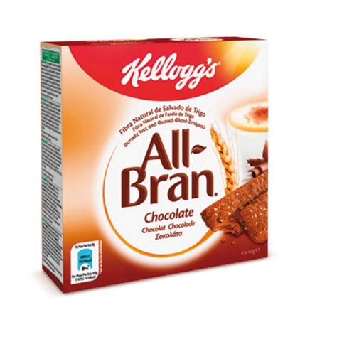 Barras De Cereais Chocolate All Bran Emb 240 Gr 6 Un Kelloggs