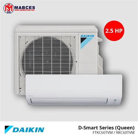 Daikin 2 5hp D Smart Queen Wall Mounted Inverter Ftkc60tvm Rkc60tvm