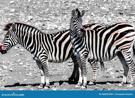 Zebra. Zebra in Natural Grass Habitat, Kenya National Park. Nature ...