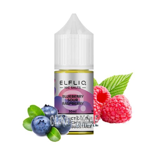 ᐉ Купити Elf Bar Elfliq Blueberry Sour Raspberry Nic Salt 30ml 50mg за