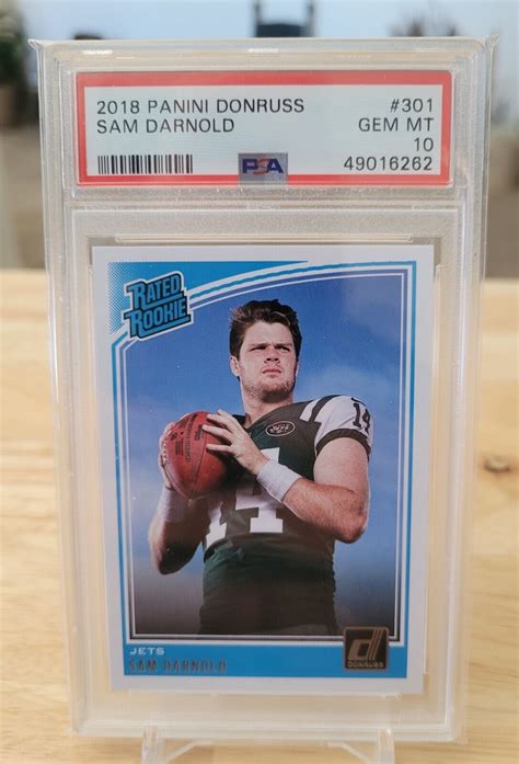 SAM DARNOLD Rookie PSA 10 2018 Donruss 301 Base RATED ROOKIE EBay