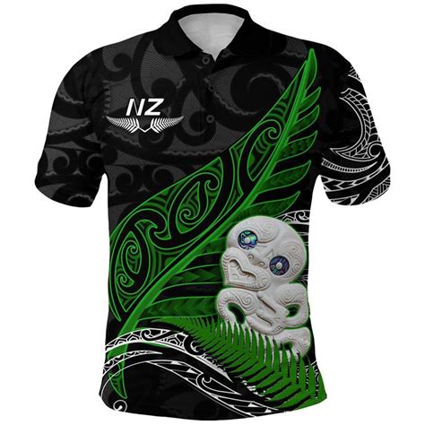 Aio Pride Aotearoa Maori Polo Shirt Hei Tiki And Fern Aio Pride