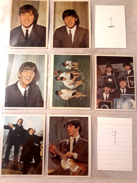 Beatles Trading Cards 1964 Beatles Color Cards Etsy