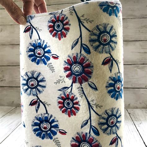 Flannel Towels 15 Flannel Prerolled Floral Print Towels Etsy