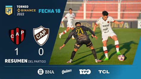 TorneoBinance Fecha 18 Resumen De Patronato Platense YouTube