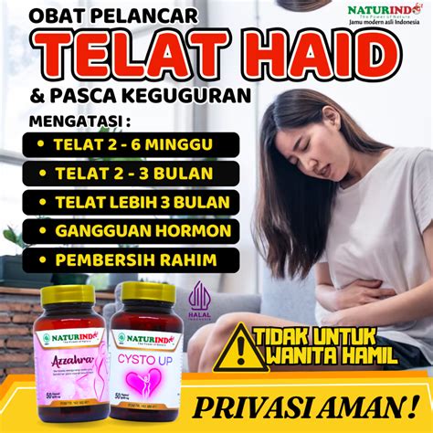 Jual Obat Telat Dateng Bulan Pelancar Haid Terlambat Datang Bulan