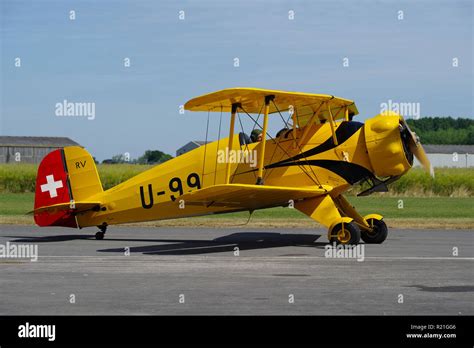Bucker BU133, Jungmeister G-AXMT at Breighton Airfield, Hull Stock ...