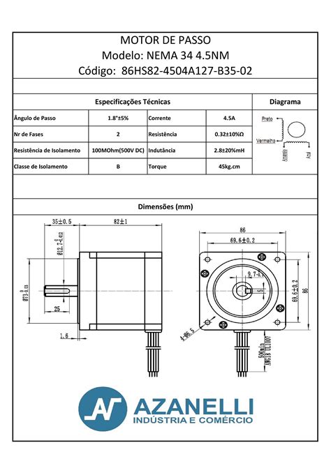 Motor De Passo Azanelli Indústria E Comércio