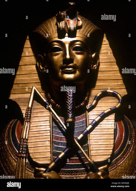 Mitologia Egiziana Tutankhamon Mummia Oro Maschera Del Giovane