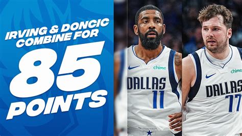 Kyrie Irving Drops Season High Luka Doncic Drops A Huge Double Double