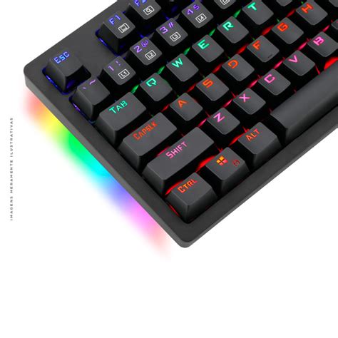 Teclado Gamer Mec Nico T Dagger Bermuda Rgb Techno Space