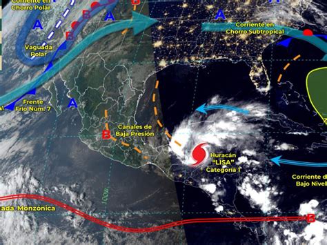 Clima México Hoy 3 De Noviembre ‘lisa Provocará Lluvias Torrenciales