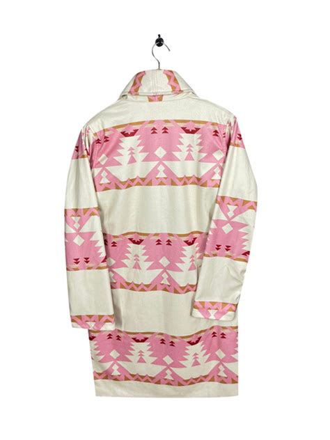 Beth Dutton Pink Printed Coat Kelly Reilly Pink Coat Sale