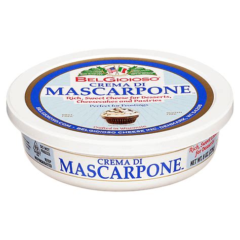 Belgioioso Mascarpone Cheese 8 Oz Shop Sullivans Foods