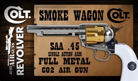 Colt Peacemaker SAA Smoke Wagon BB Air Pistol Just Air Guns