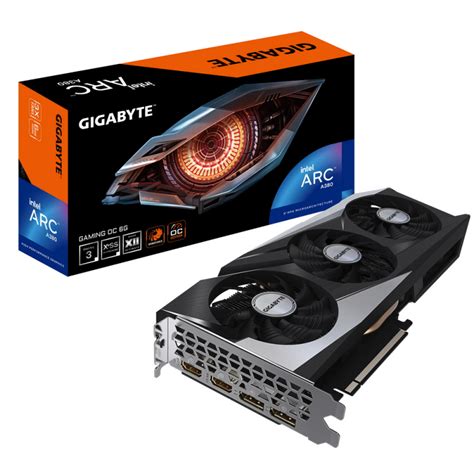 Видеокарта GIGABYTE Arc A380 GAMING OC 6G GV-IA380GAMING OC-6GD ...