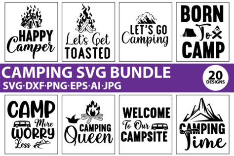 Camping Svg Bundle Bundle · Creative Fabrica