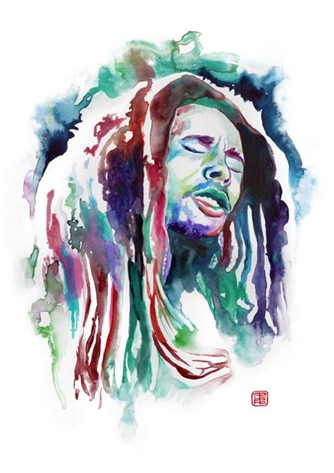 Bob Marley Poster Reggae Poster Bob Marley Art Print Bob Marley