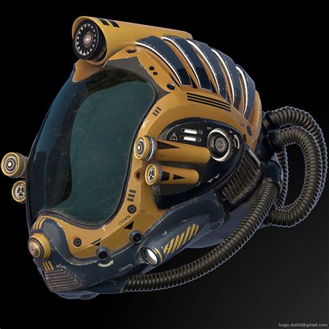 Shaded Sci Fi Helmet Cg Cookie