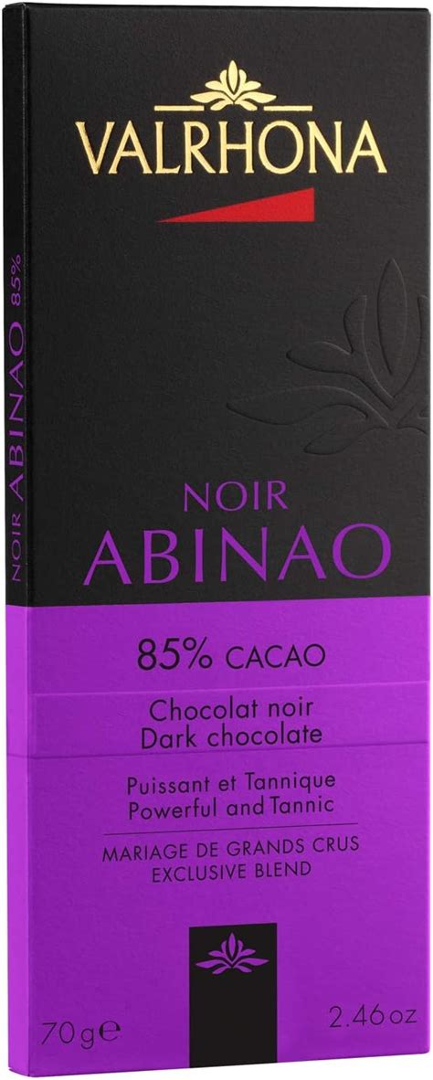 Valrhona Tablettes Grands Crus Chocolat Noir Abinao 85 70g