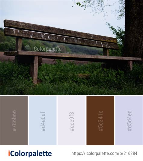 Color Palette Ideas From Bench Grass Wood Image Icolorpalette