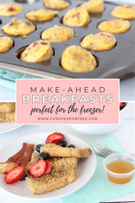 Freezer Breakfast Ideas Make Busy Mornings Easier Fun Cheap Or Free