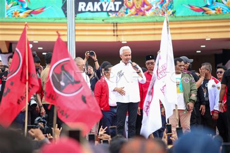 Kampanye Ganjar Mahfud Di Medan ANTARA Foto