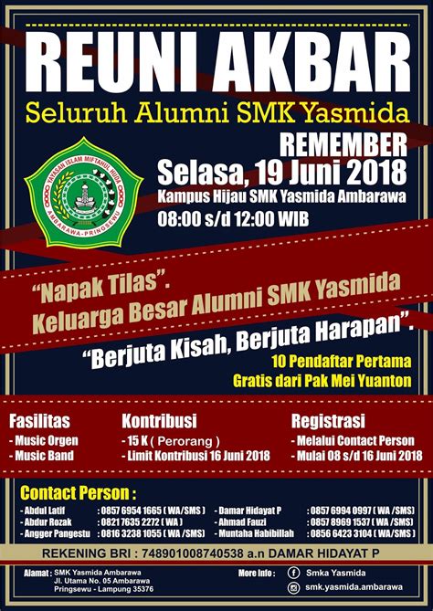 Kumpulan Contoh Undangan Reuni Akbar Smp Terbaru Informasi Masa Kini