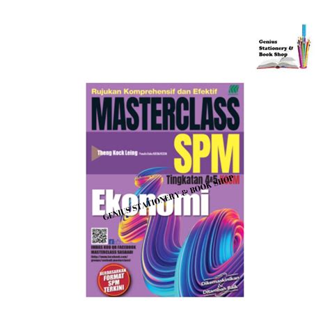 Buku Rujukan MASTERCLASS SPM EKONOMI TINGKATAN 4 5 Shopee Malaysia