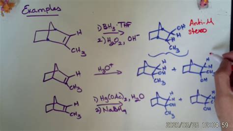 hydroboration stereospecificity examples - YouTube