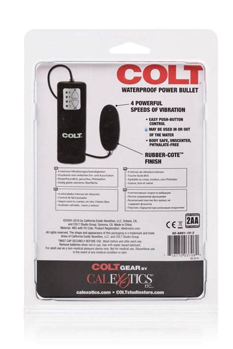 Cal Exotics Colt Waterproof Power Bullet Black Stag Shop