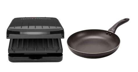 George Foreman Grill Vs Frying Pan What S Difference Cookware Flame