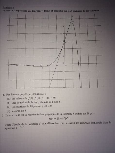 Bonjour Pouvais Vous M Aider Juste Pour La Ere Partie A Partir Du B