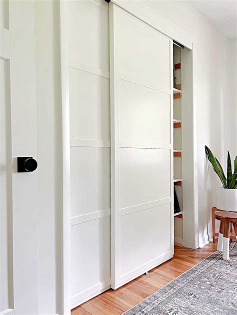 DIY Sliding Closet Doors with PVC Molding for Custom Look