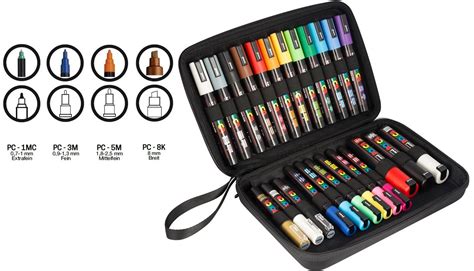 Posca Marker 24er Set Im Koffer Künstlerbedarf Online Kaufen