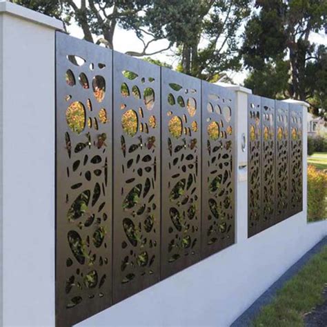 Panel De Valla Valla Corten Ste Acero Corten Acero Corten Puerta De