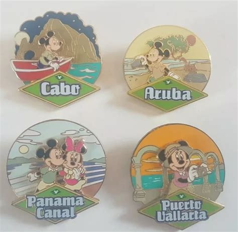 LOT DE 4 Pin S Disney Cruise Line MICKEY MINNIE EL 1000 EUR 30 00