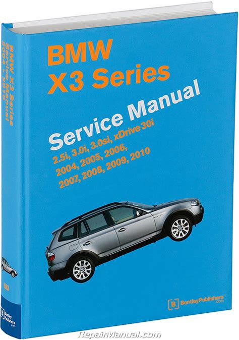 BMW X3 M54 N52 Engines Printed Service Manual 2004 2010