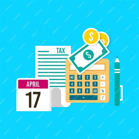 Premium Vector Tax Day Illustration