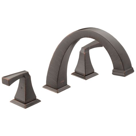 Roman Tub Faucet Trim 2l Recertified In Venetian Bronze T2751 Rb R Delta Faucet