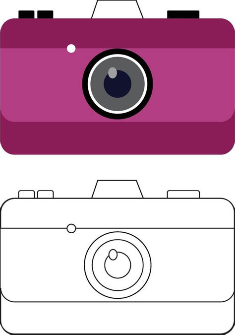 Camera Outline with Clipart set 32195702 Vector Art at Vecteezy