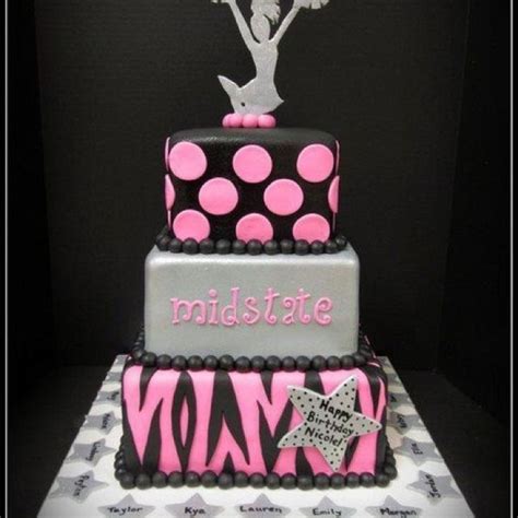 Cheerleading Birthday Cake Cheer Cakes Cheerleading Cake Cheer